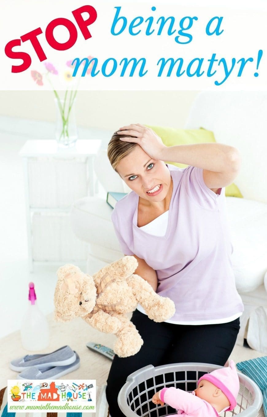 STOP being a Mom Martyr. How to get your partner to take on 50% of the parenting and start balancing the parenting duties in your home.