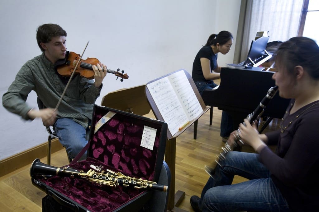 music musical musician perform entertain practice violin piano clarinet piano trio musical trio sheet music people musicians classical entertainment strings warm up tune performance concert orchestra chord chords striking a chord read music strike a chord
