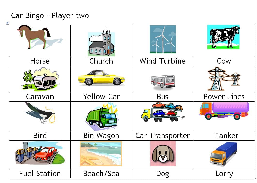 car bingo