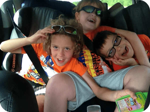 three booster seats