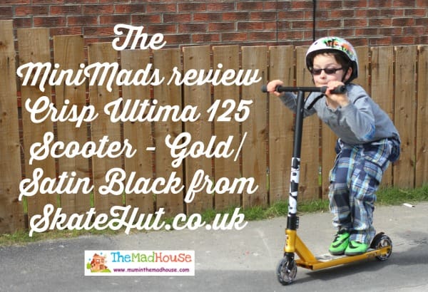 Crisp Ultima 125 Scooter - Gold Satin Black
