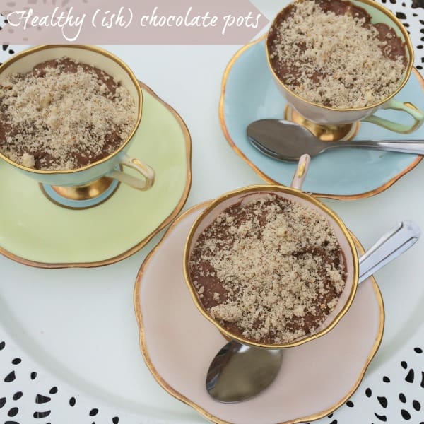 Healthyish chocolate pots