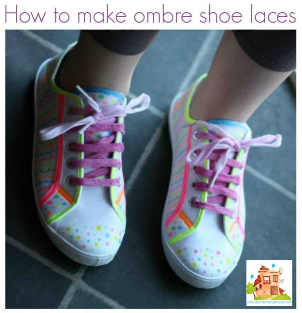 ombre shoe laces