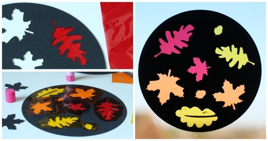 Autumnfall leaf sun catcher facebook