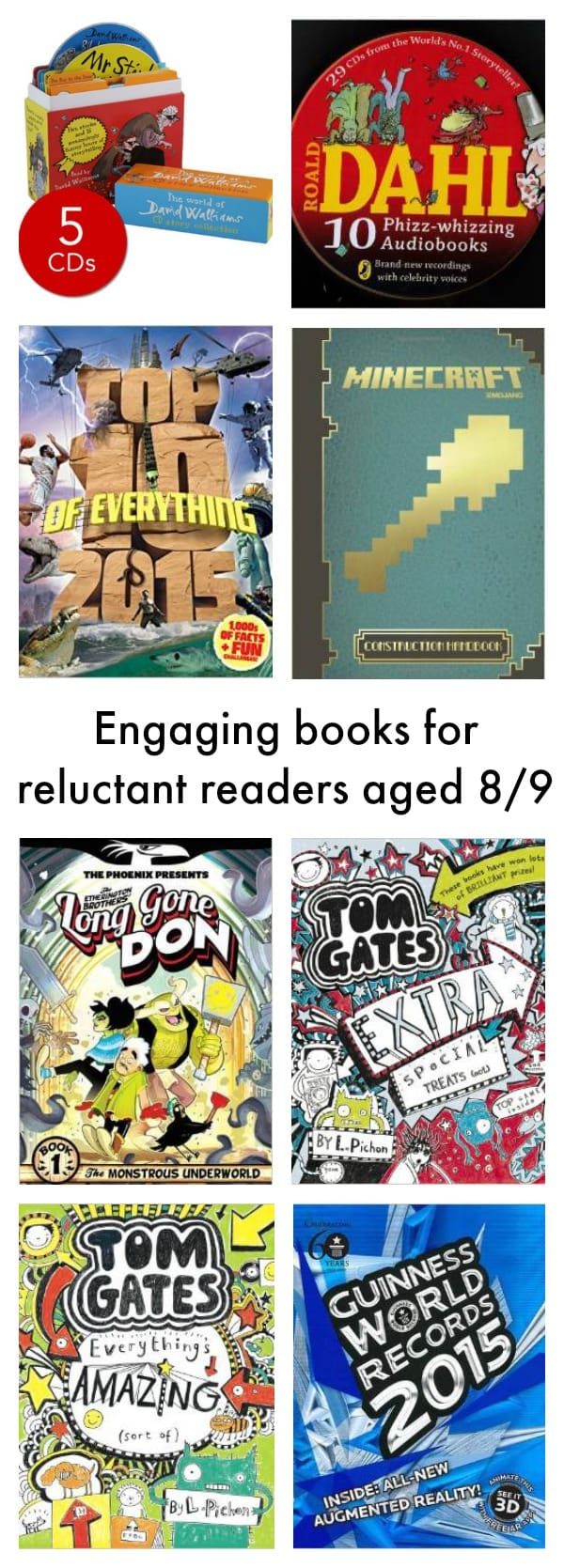 Engaging books for reluctant readers aged 89