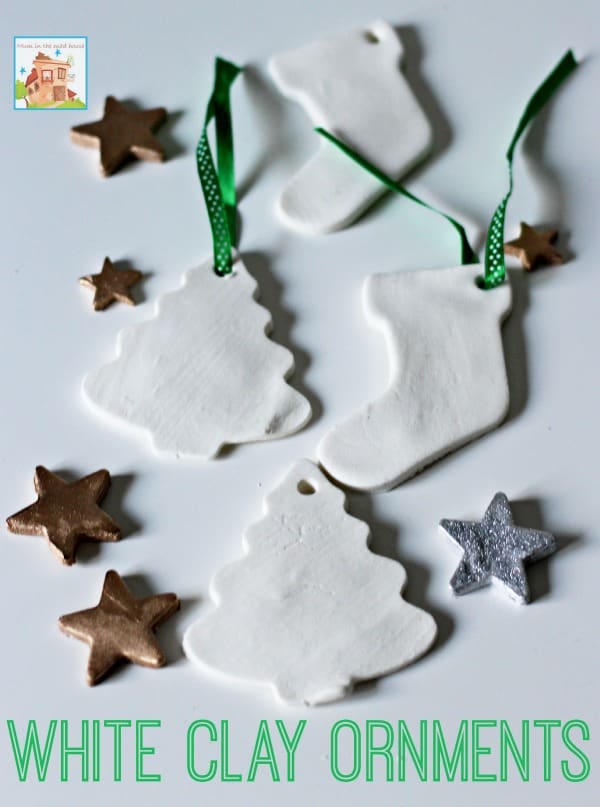white clay ornaments