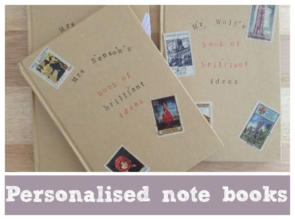 personalised note books