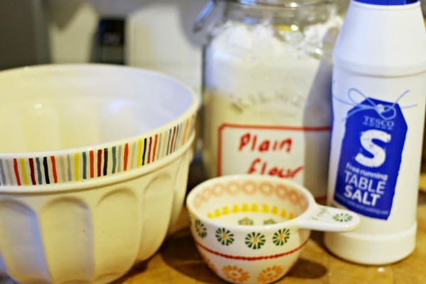 Salt dough ingredients