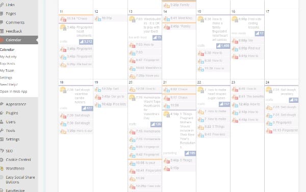 coshedule calender