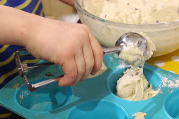 using an icecream scoop
