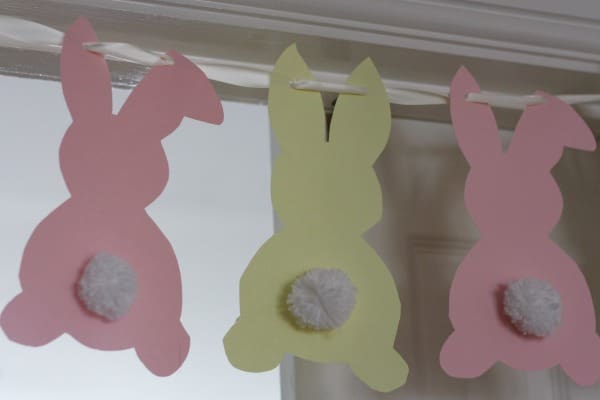 pompom tailed bunny bunting