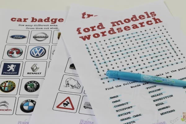 travel word search