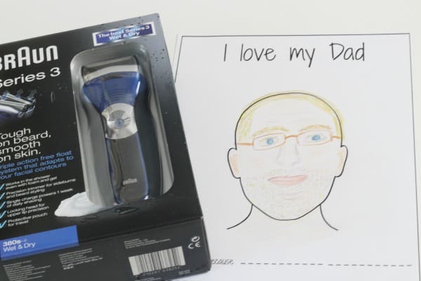 i love my dad colouring sheet