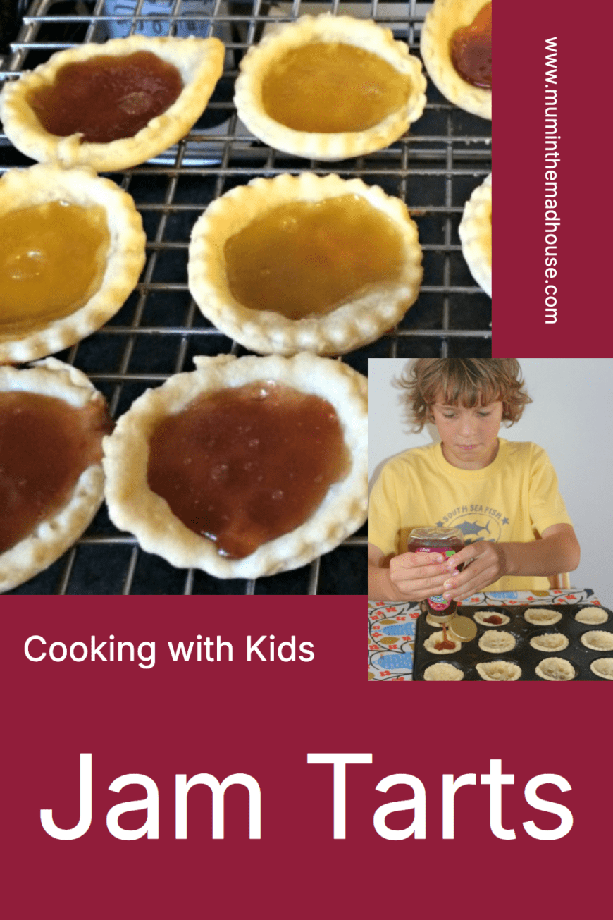 Jam tarts are the perfect recipe for baking with kids. Use shortcrust pastry and your favourite jams or curds for a tray of colourful, tasty tarts.
