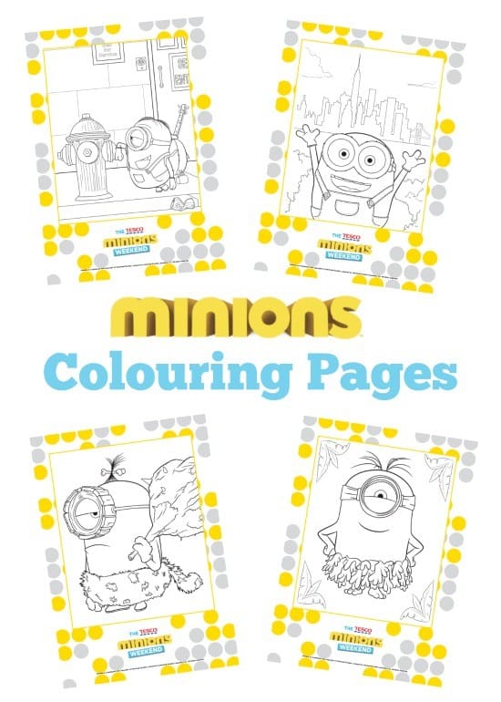 minions colouring pages