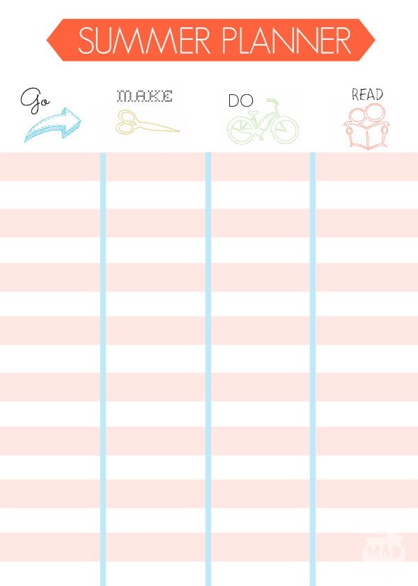 summer planner
