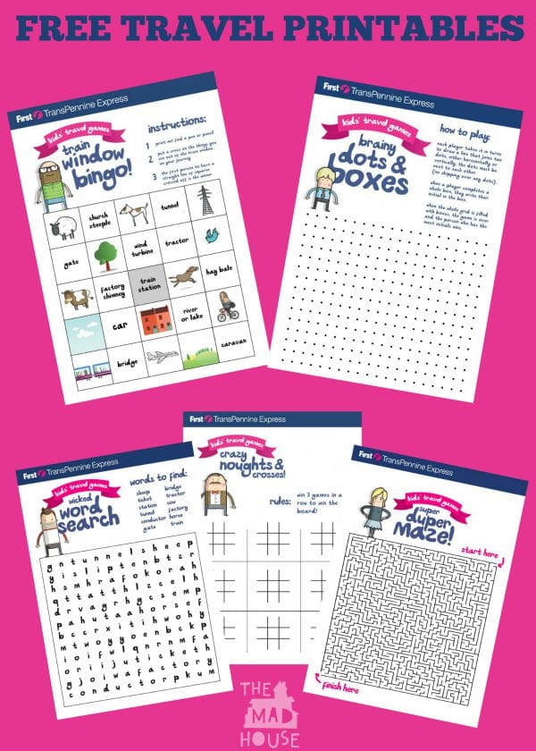 free train travel printables