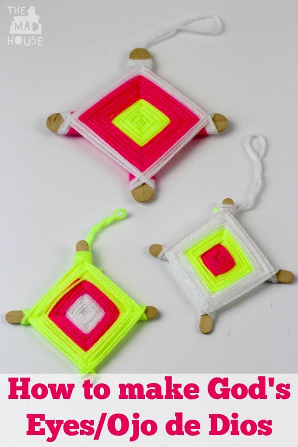 how to make Ojo de Dios
