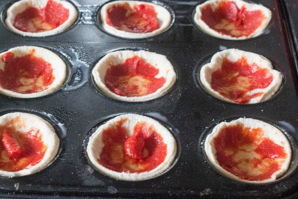 mini pizza bite bases