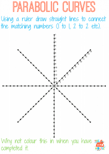 parabolic curve circle web
