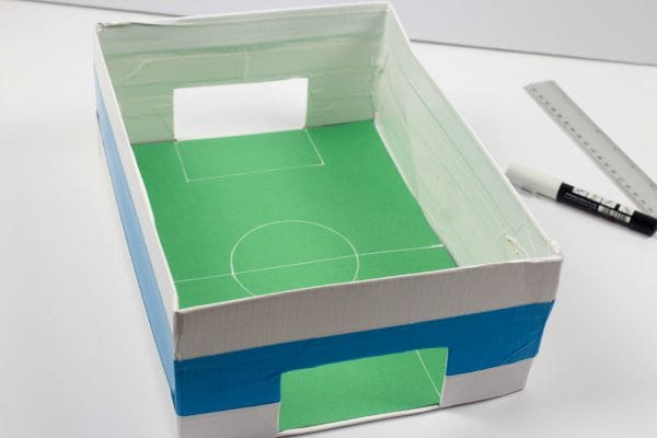 shoebox football table goals