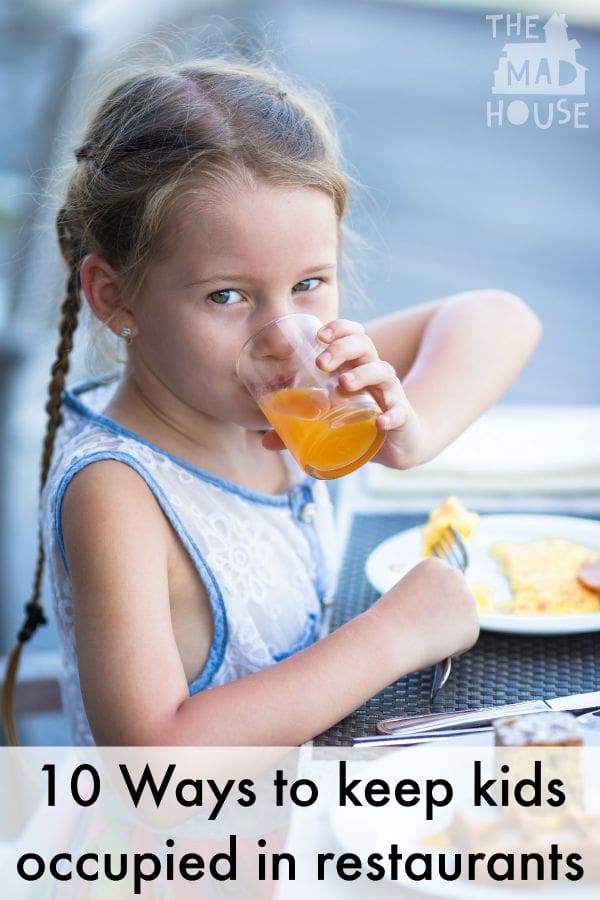 10 Ways to keep kids occupied in restaurants