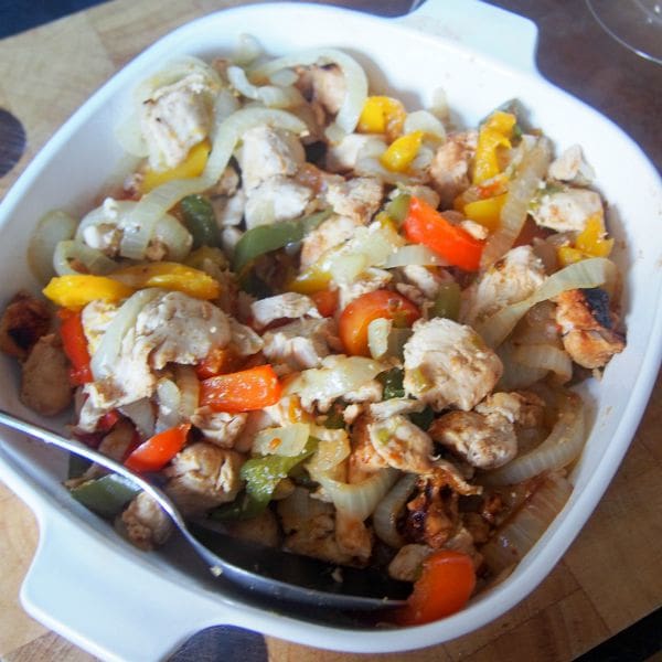 chicken fajita wraps