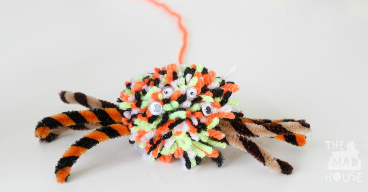 not so scary pom pom spider