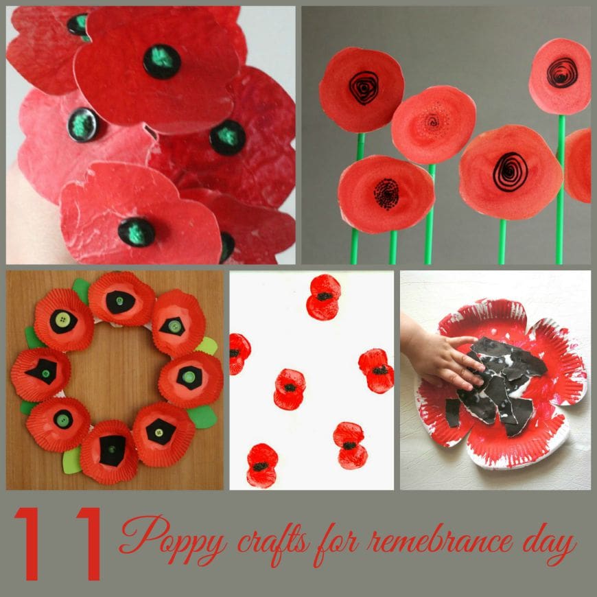 11 poppy crafts for remembrance day