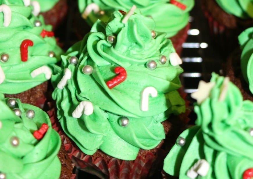 Christmas Tree Cupcakes