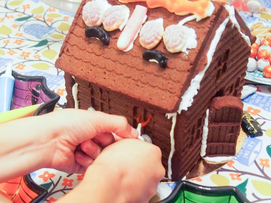 Haunted gingerbread house