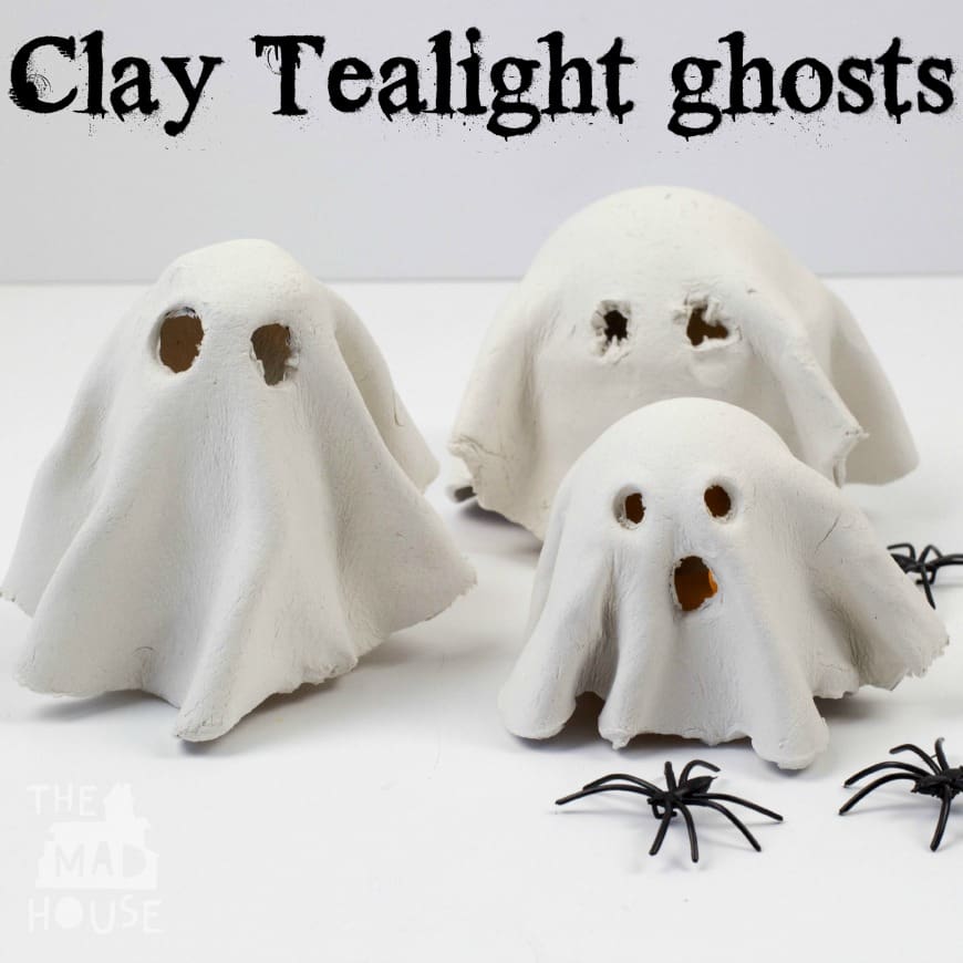 How to Make a Clay Ghost Tealight