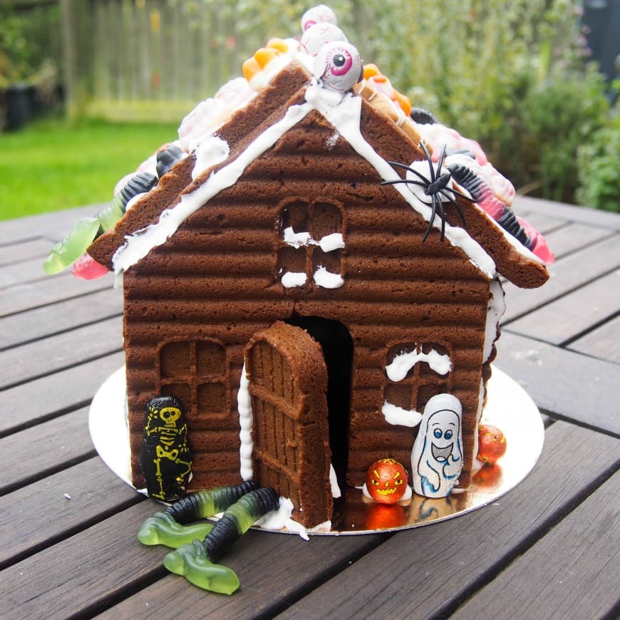 Haunted gingerbread house