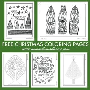 Free Christmas Colouring Pages for Adults and Teens