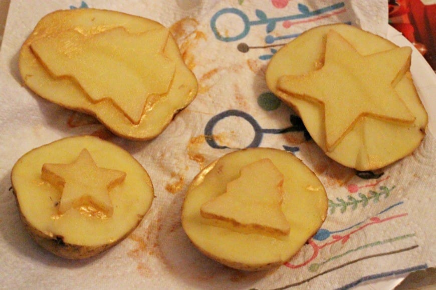 Homemade gift wrap