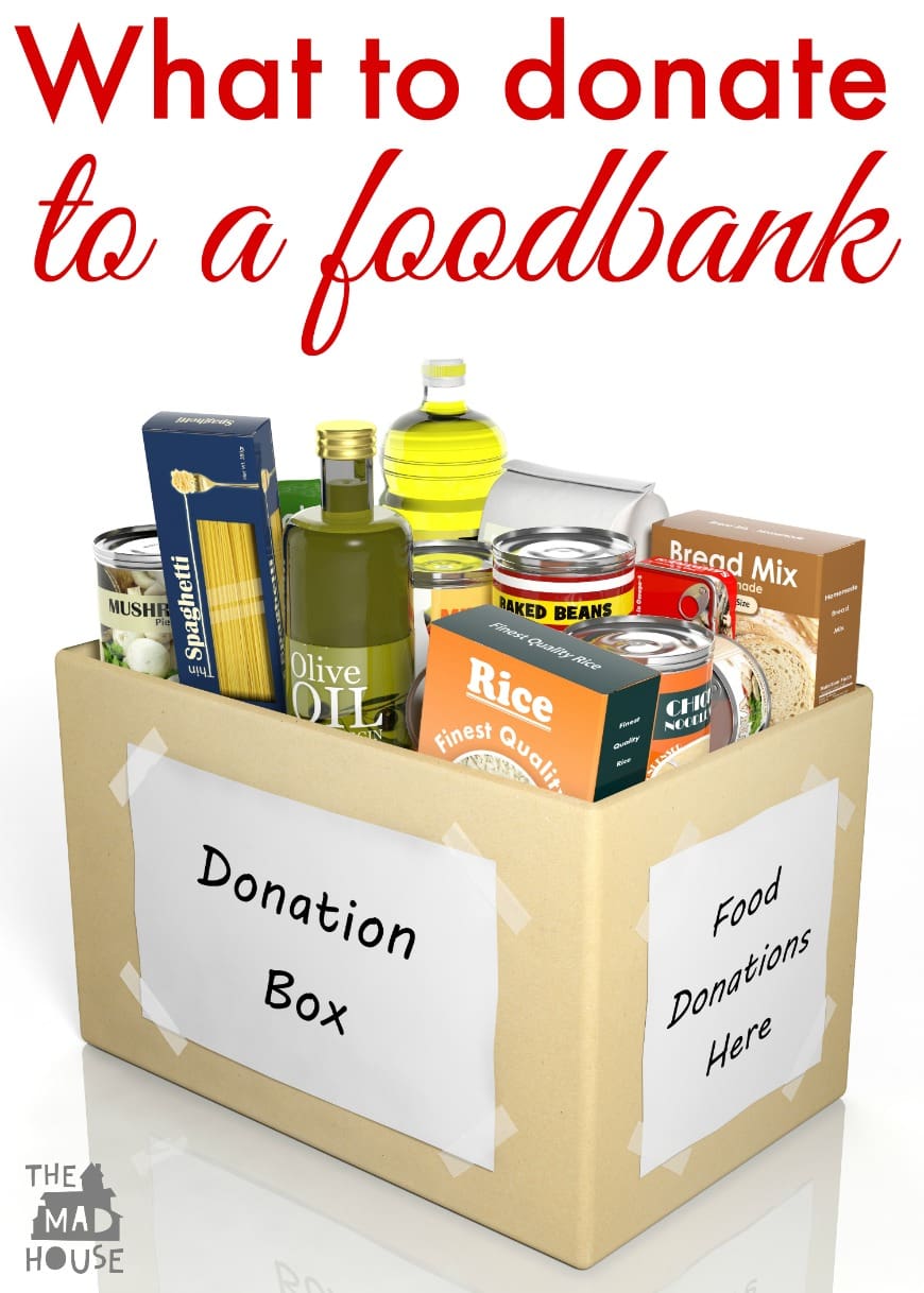 What to donate to a foodbank