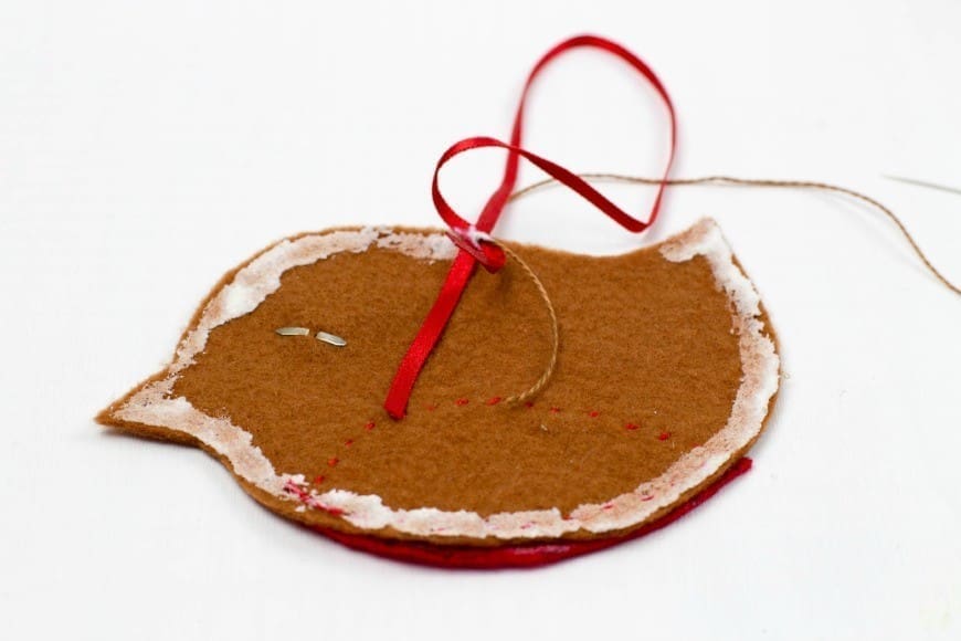 Felt Robin Christmas Ornament