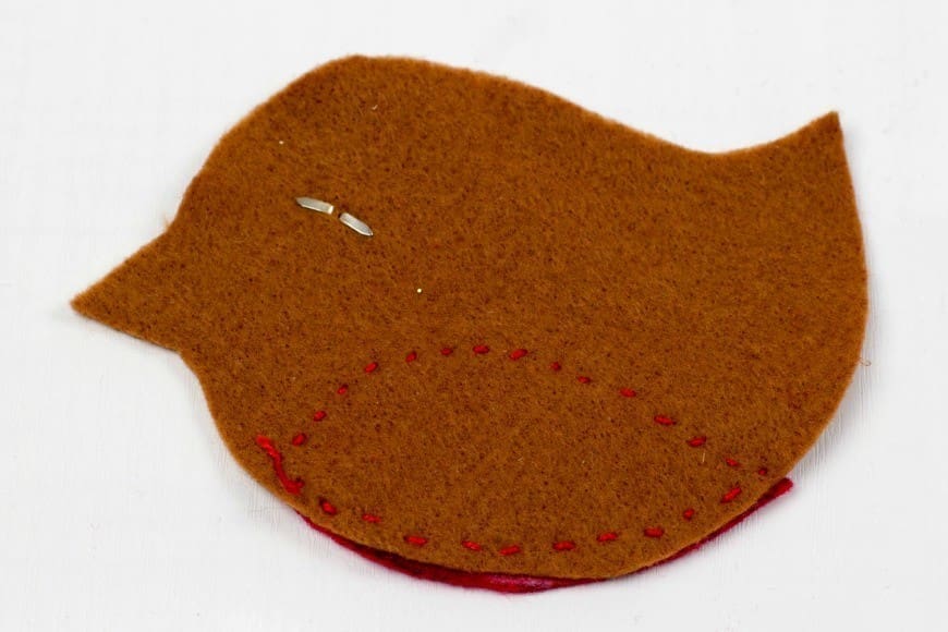 Felt Robin Christmas Ornament