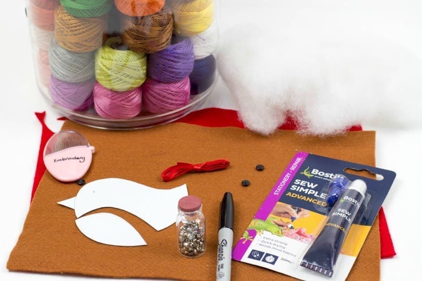 Felt Robin Christmas Ornament