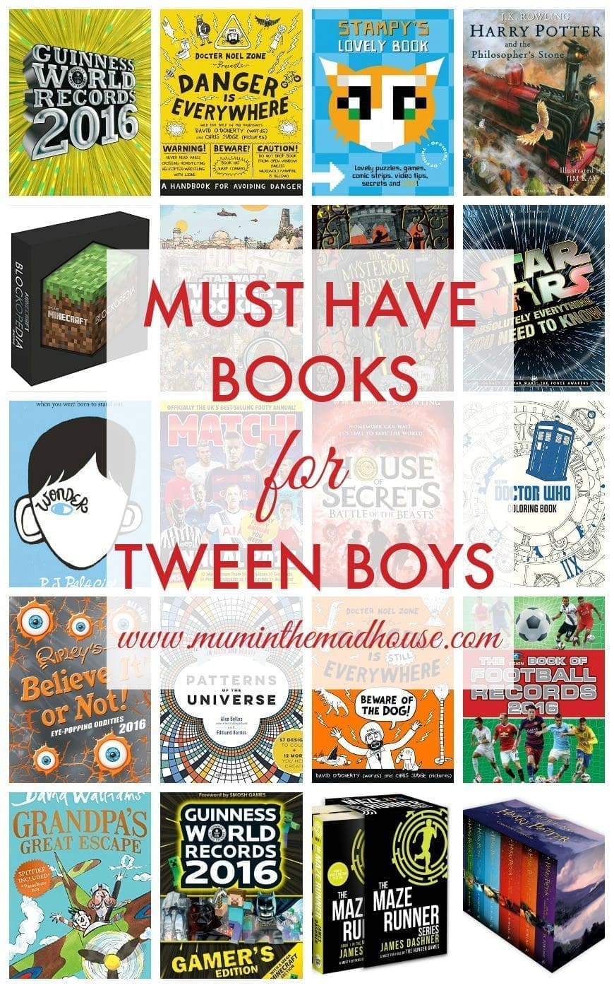 Must have books for Tween Boys