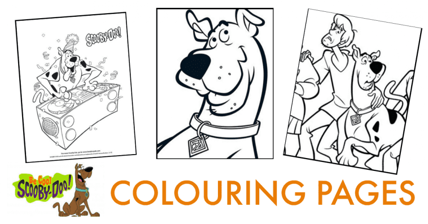 Be cool with Scooby-Doo Kids Colouring Pages