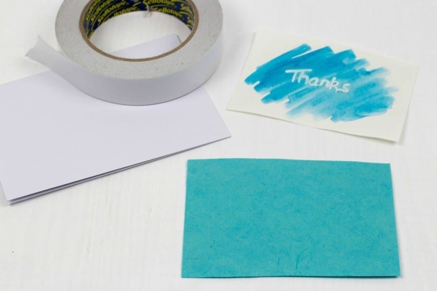 Simple Kid Made Thank You Card