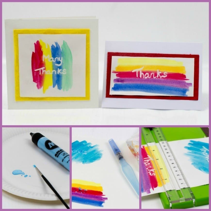 Simple Kid Made Thank You Card