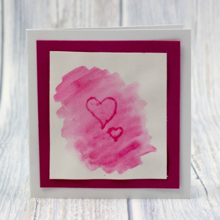 Watercolour Indent Valentines Cards