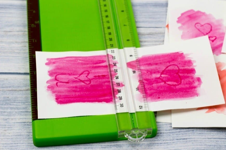 Watercolour Indent Valentines Cards