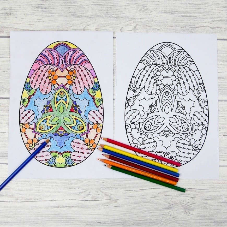 Five intricate easter egg colouring pages. Download your five free easter egg printables, these decorative Easter egg colouring pages are perfect for adults and children alike.