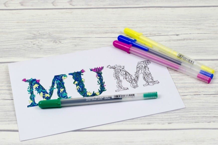 Free Mother's Day Colouring Cards - Surprise your Mum or Mom this Mother's Day with a homemade card that you have coloured in yourself with our fab free printable. A super adult colouring sheet.