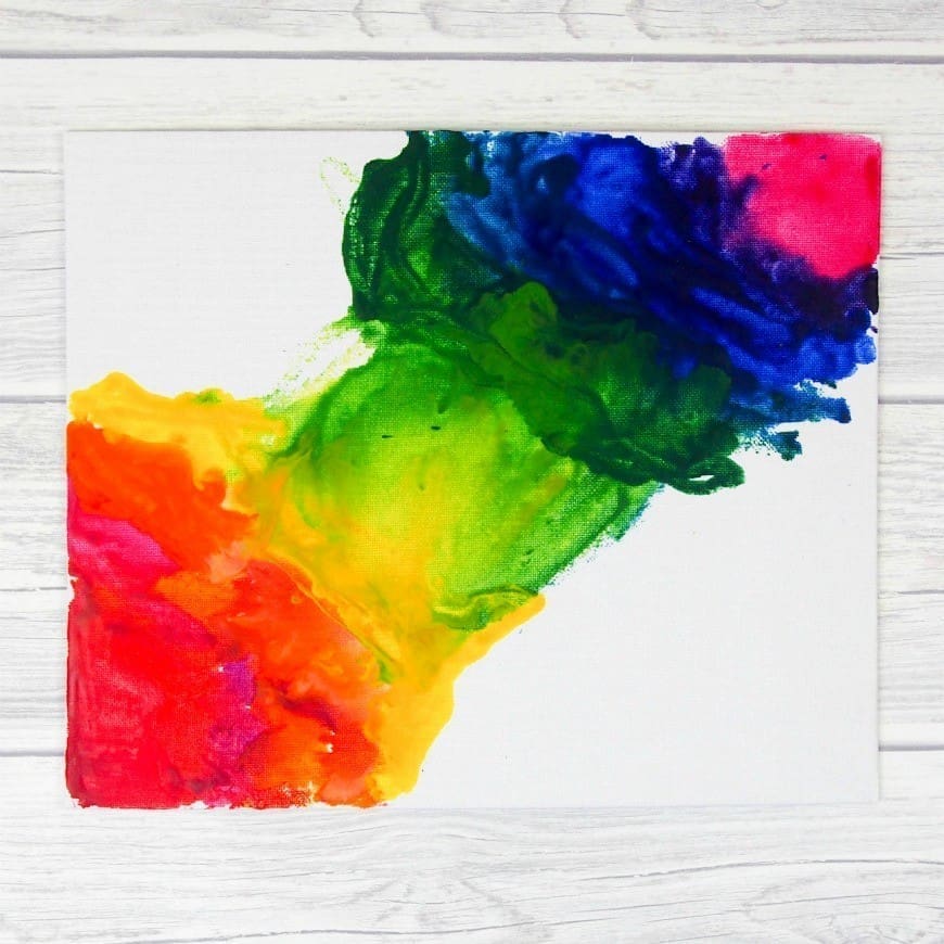 Melted Crayon Art - This is a fab process art activity for tweens and teens that produces stunning results. A great alternative kids craft for using crayons. This DIY craft has to be seen to be believed.