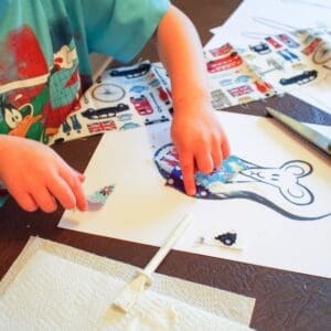 Scrap Fabric Paper Dolls – Mouse