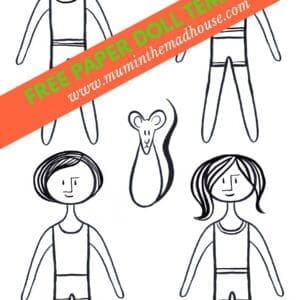 Scrap Fabric Paper Dolls – Child3